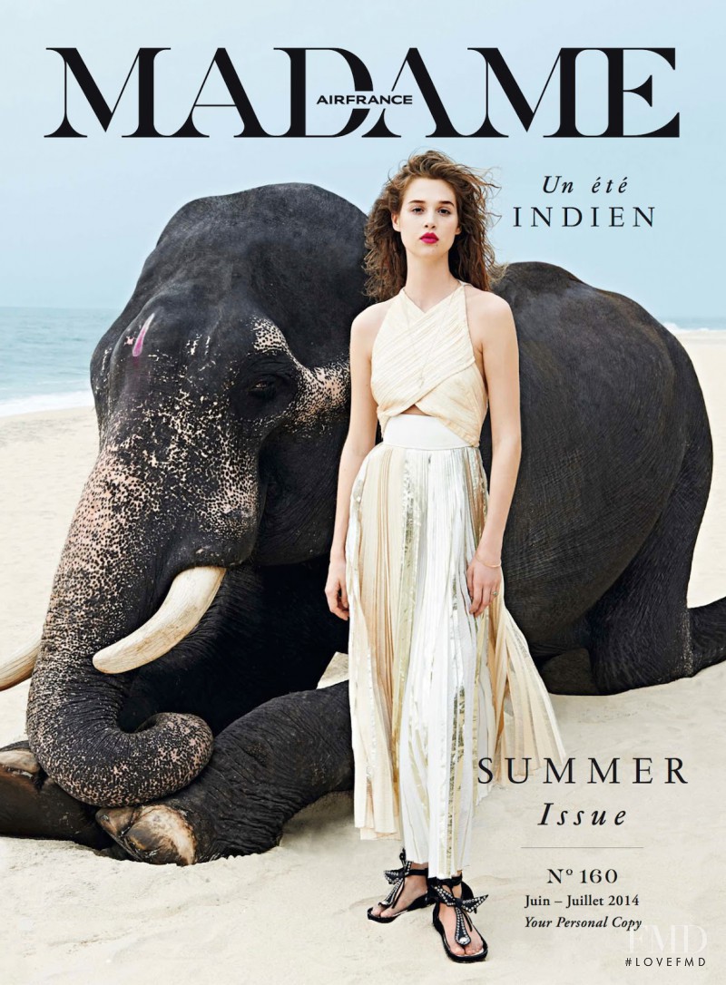 Anais Pouliot featured on the Air France Madame cover from June 2014