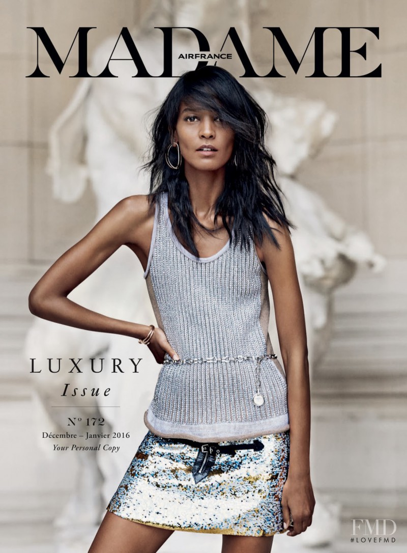 Liya Kebede featured on the Air France Madame cover from December 2015
