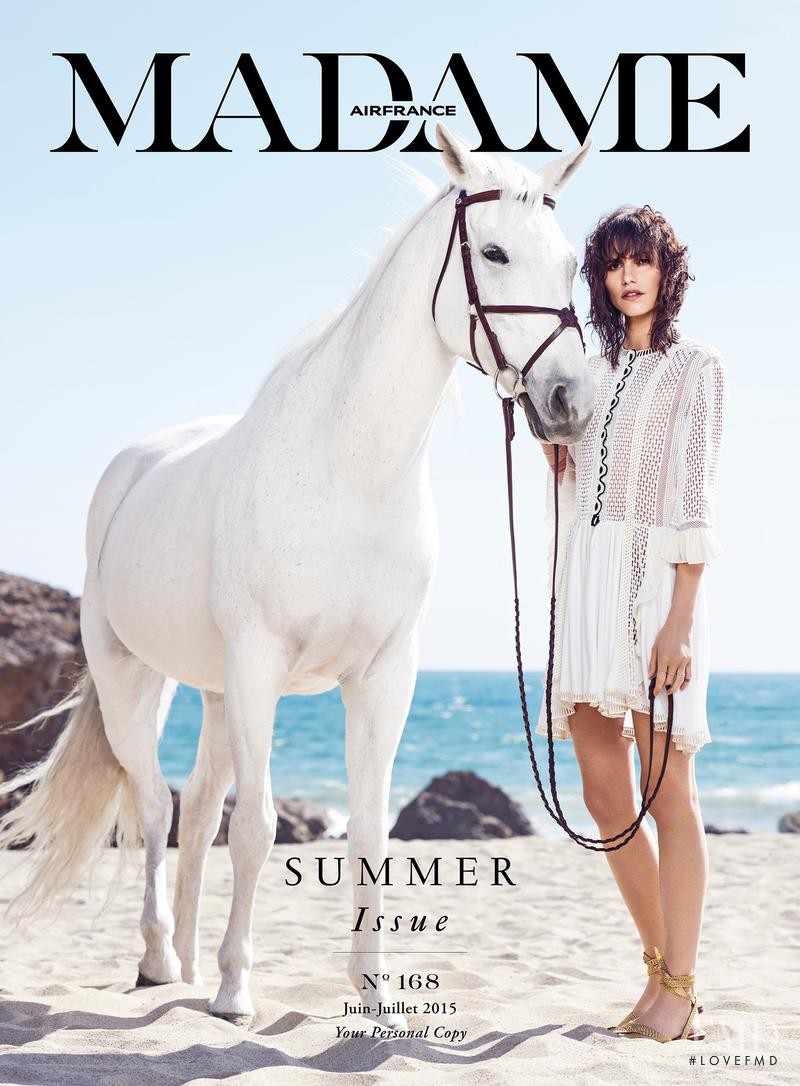 Langley Fox Hemingway featured on the Air France Madame cover from June 2015