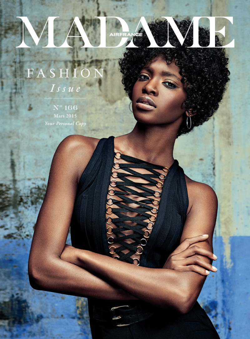 Marie Fofana featured on the Air France Madame cover from March 2015