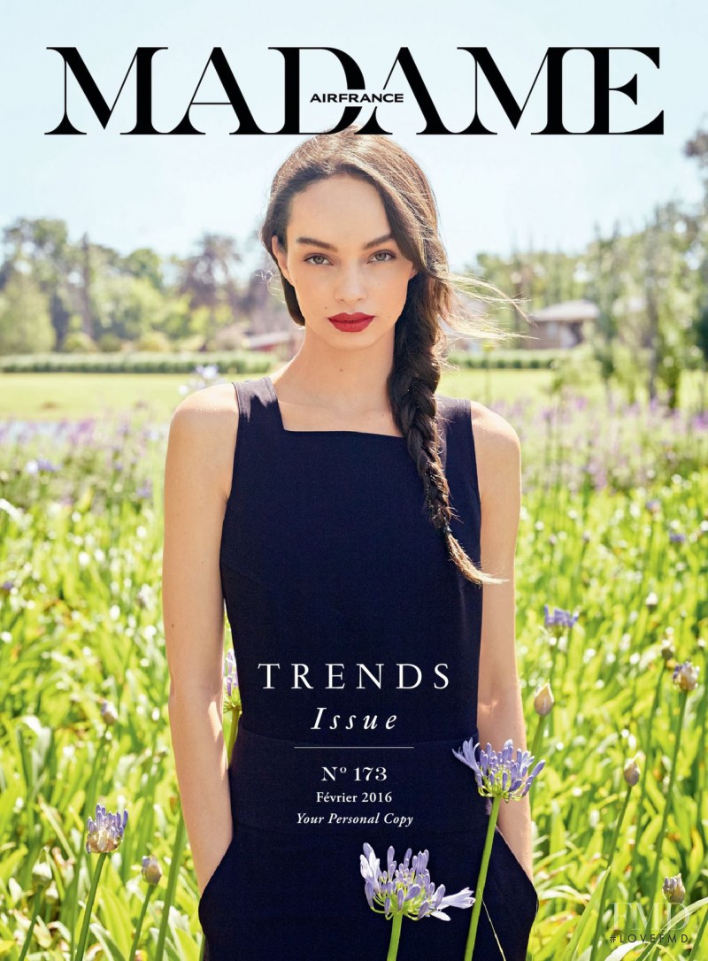 Luma Grothe featured on the Air France Madame cover from February 2016