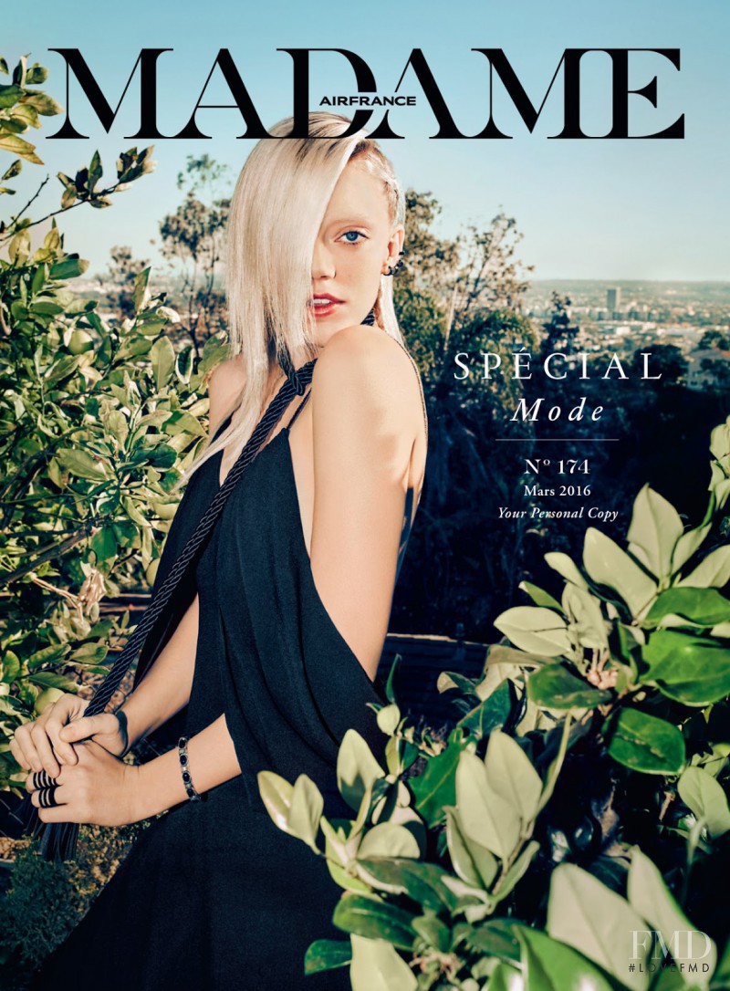 Pyper America Smith featured on the Air France Madame cover from March 2016