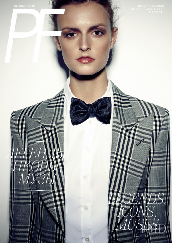 Jacquetta Wheeler featured on the Playing Fashion cover from April 2011
