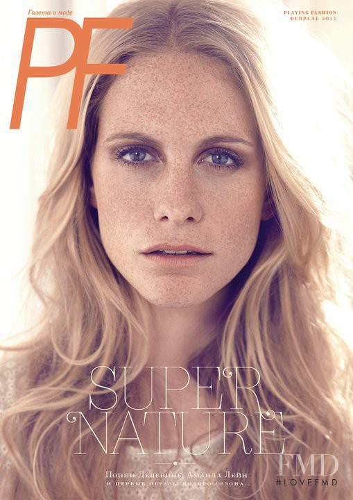 Poppy Delevingne featured on the Playing Fashion cover from February 2011