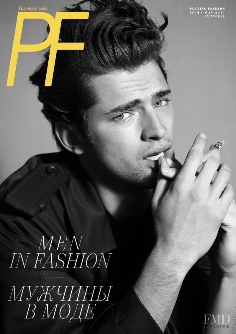 Sean O\'Pry featured on the Playing Fashion cover from May 2011