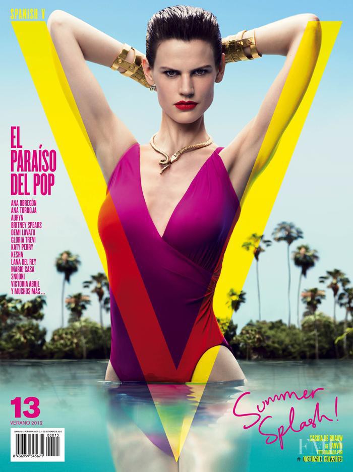 Saskia de Brauw featured on the V Magazine Spain cover from June 2012