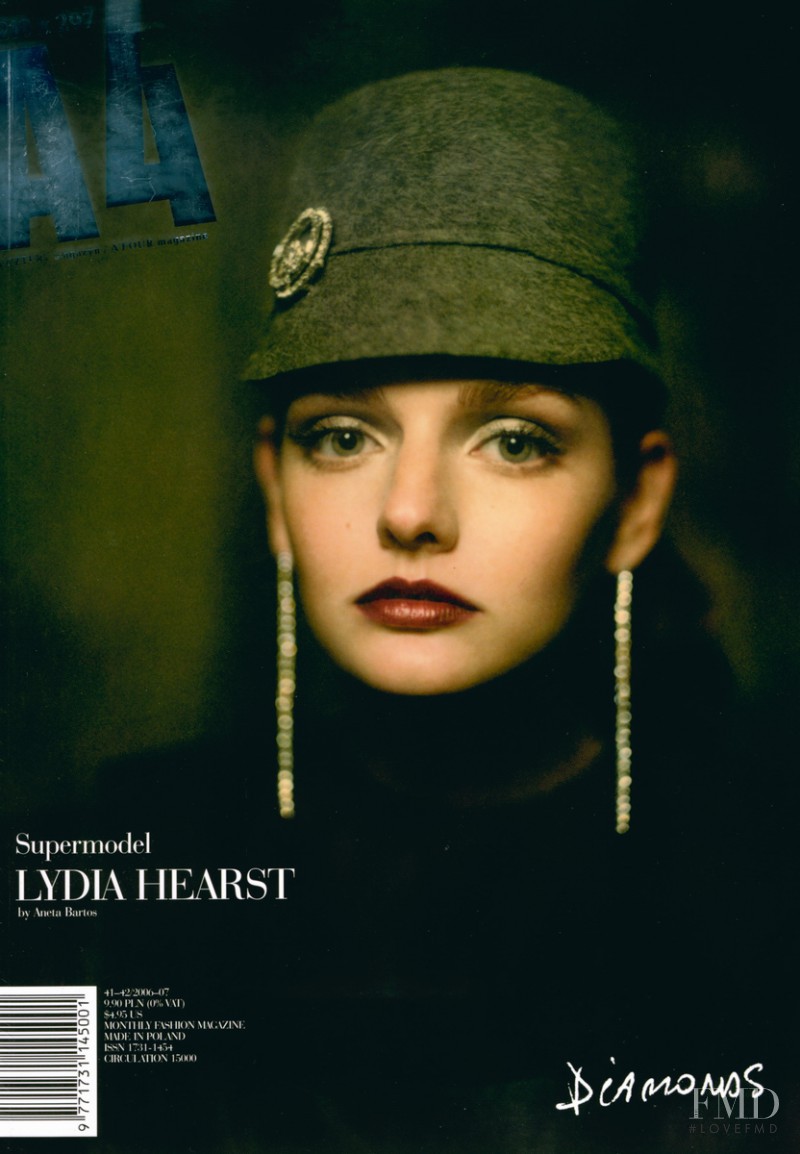 Lydia Hearst featured on the A4 Magazine cover from January 2007