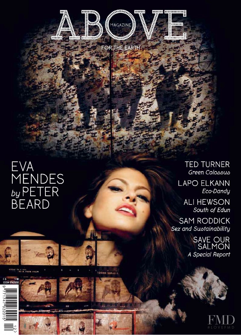 Eva Mendes featured on the Above Magazine cover from December 2009