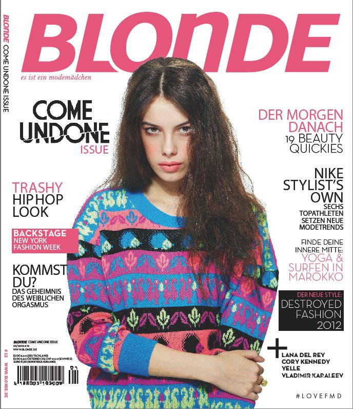  featured on the BLONDE cover from January 2012