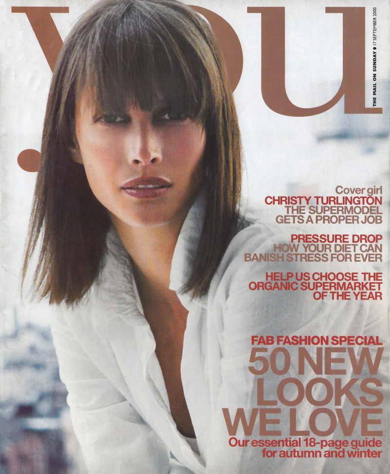 Christy Turlington featured on the you cover from September 2000