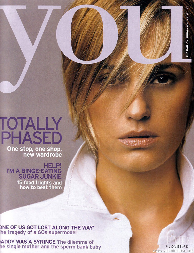 Yasmin Le Bon featured on the you cover from January 2003