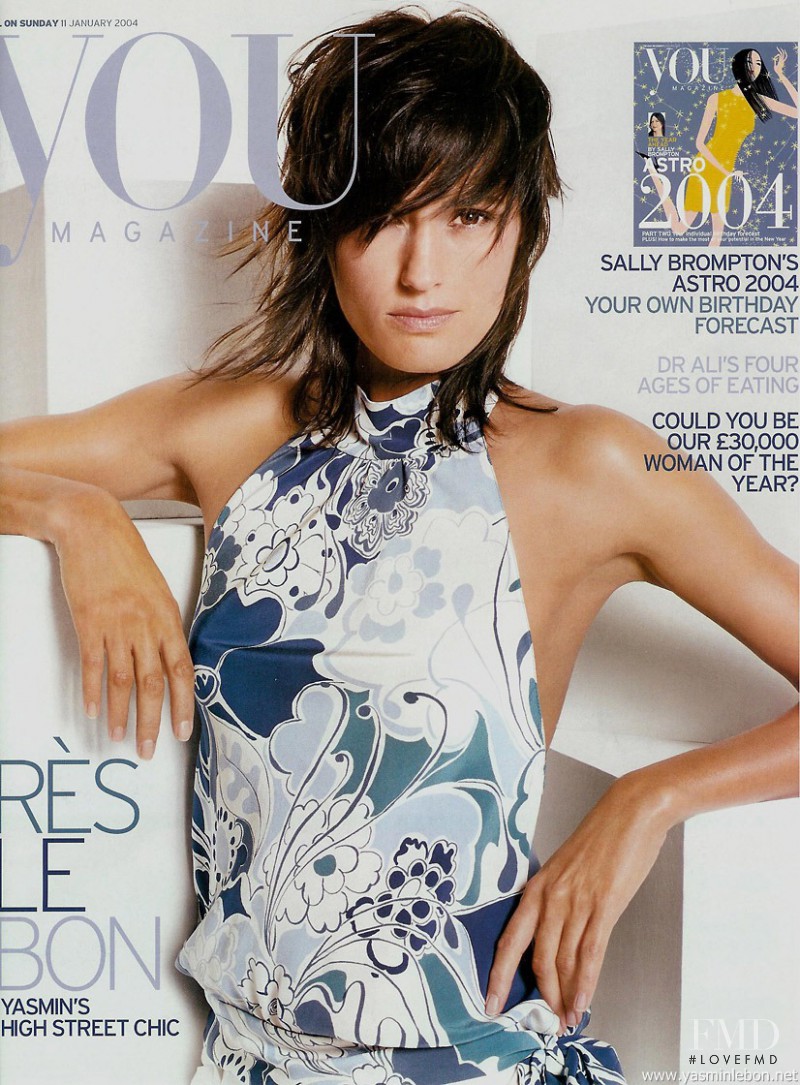 Yasmin Le Bon featured on the you cover from January 2004