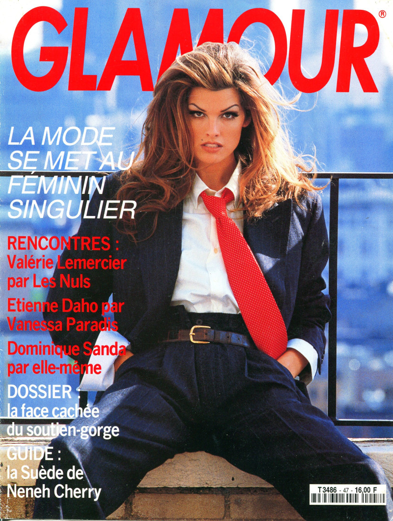 Shana Zadrick featured on the Glamour France cover from October 1992