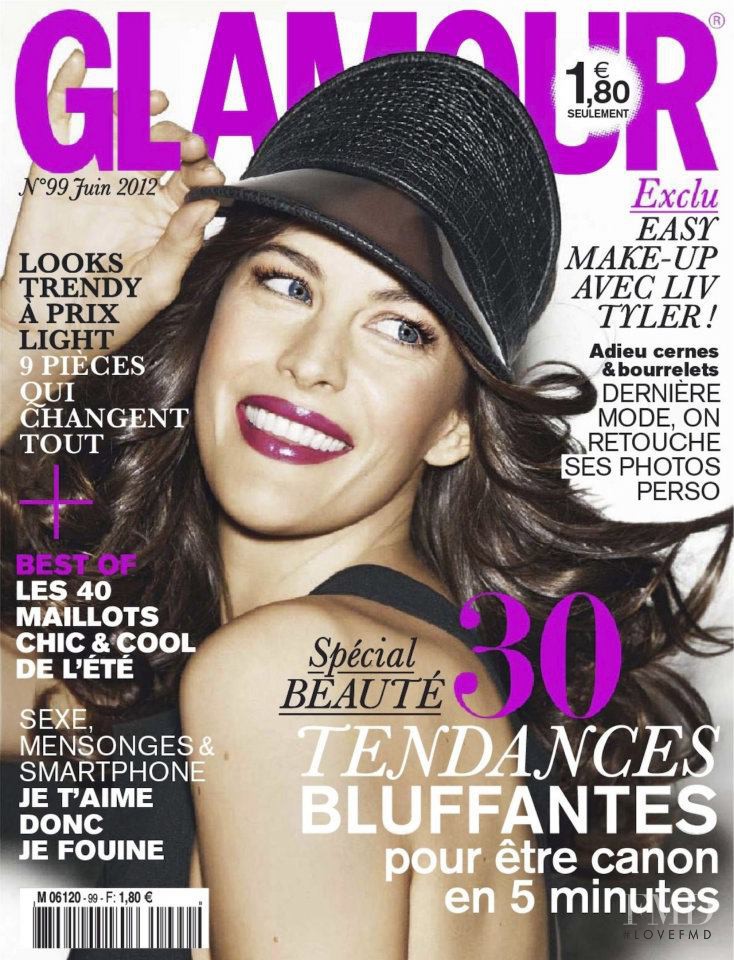 Liv Tyler featured on the Glamour France cover from June 2012