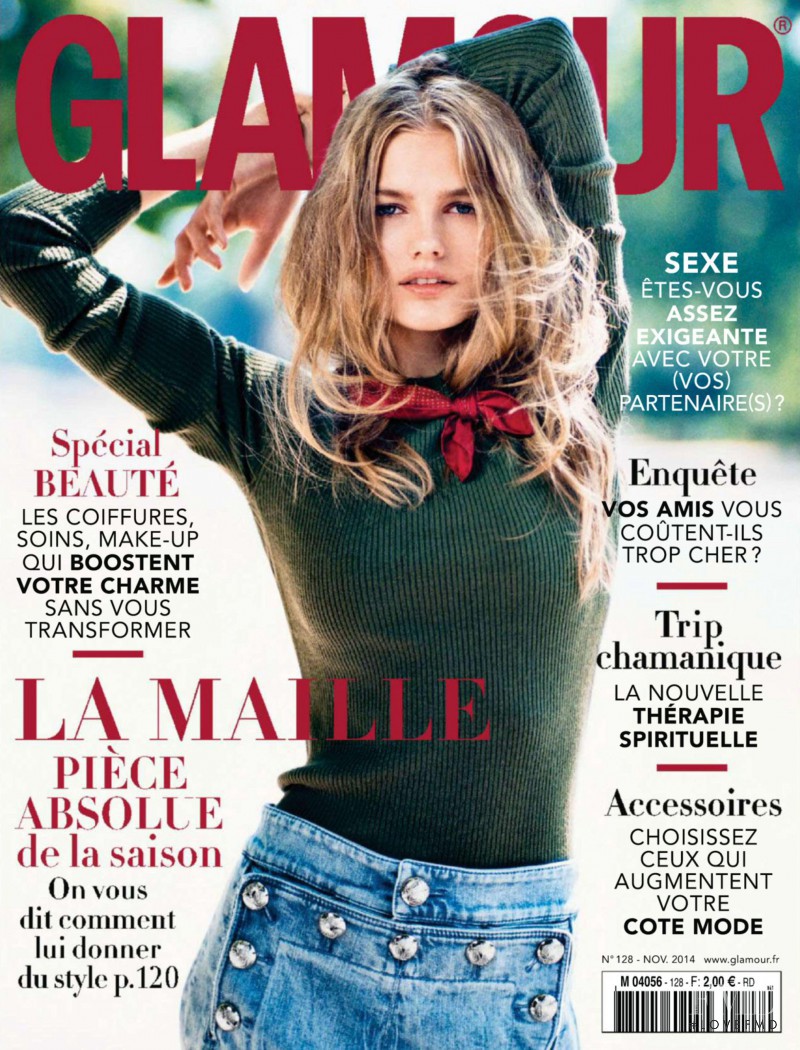Aneta Pajak featured on the Glamour France cover from November 2014