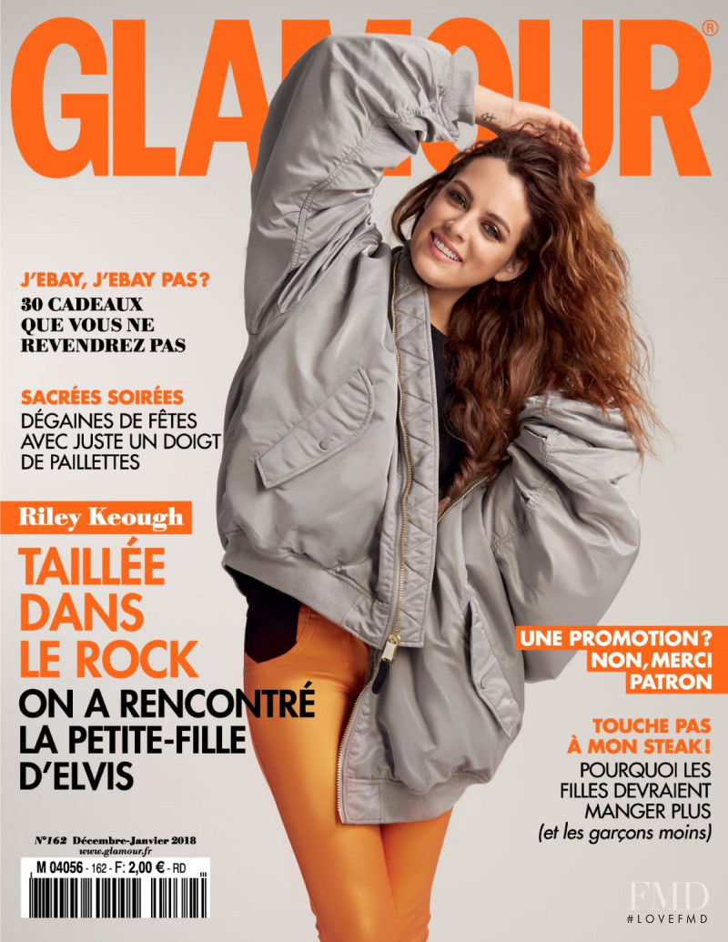 Danielle Riley Keough featured on the Glamour France cover from January 2018