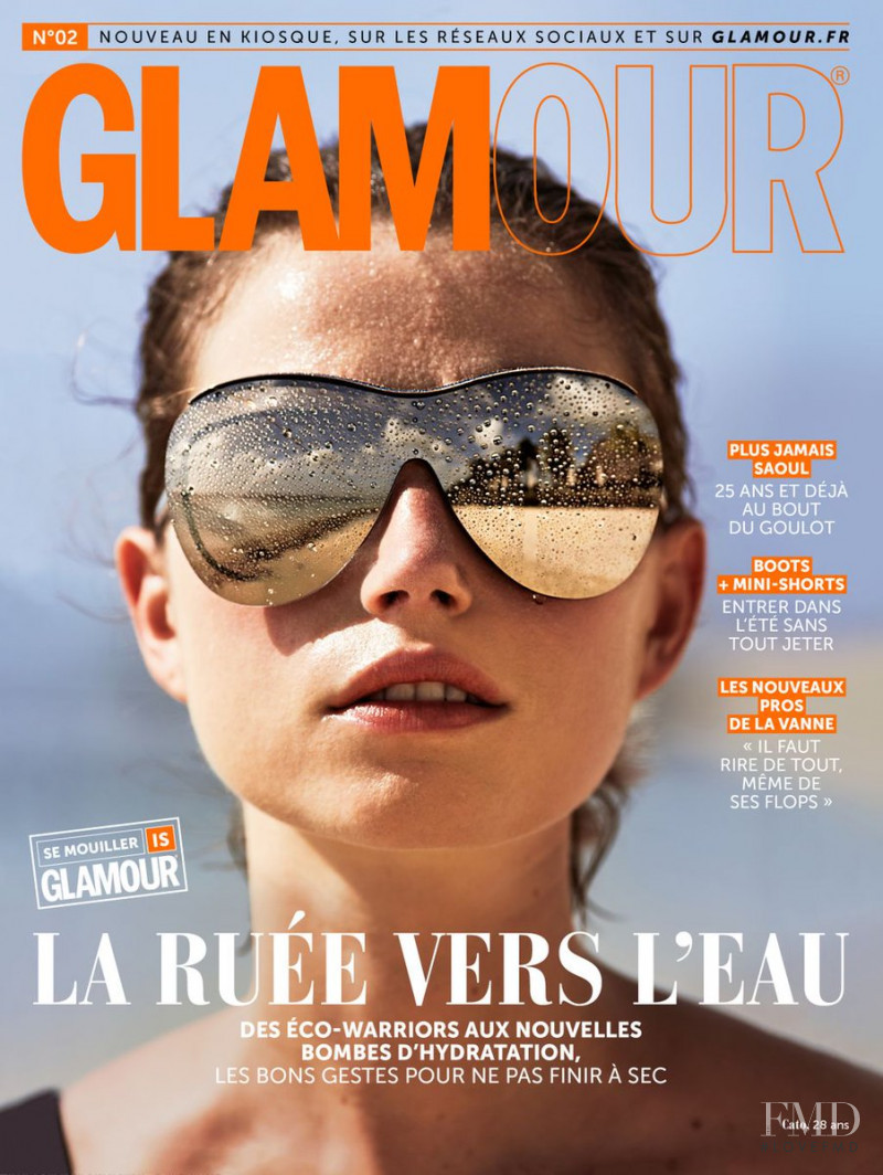 Cato van Ee featured on the Glamour France cover from June 2018