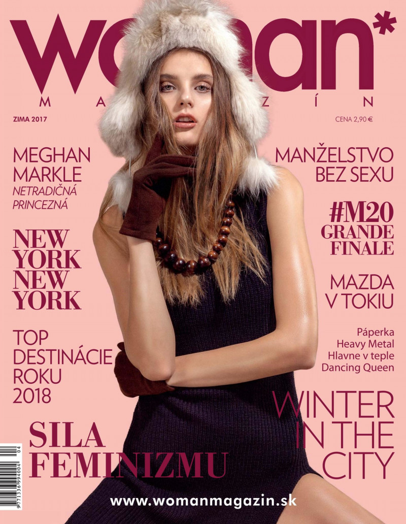 Krystyna Pyszkova featured on the Woman Magazin cover from December 2017