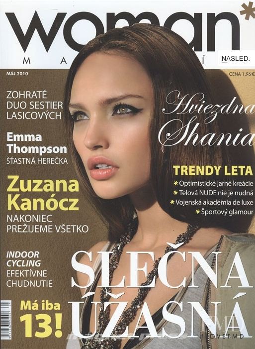 Vika Mostovnikova featured on the Woman Magazin cover from May 2010