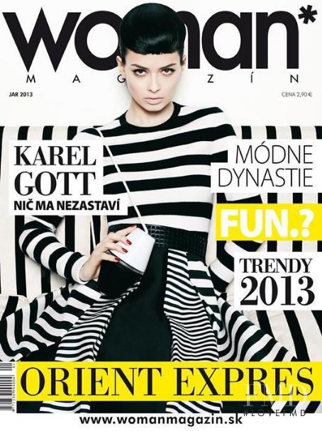 Elif Aksu featured on the Woman Magazin cover from April 2013