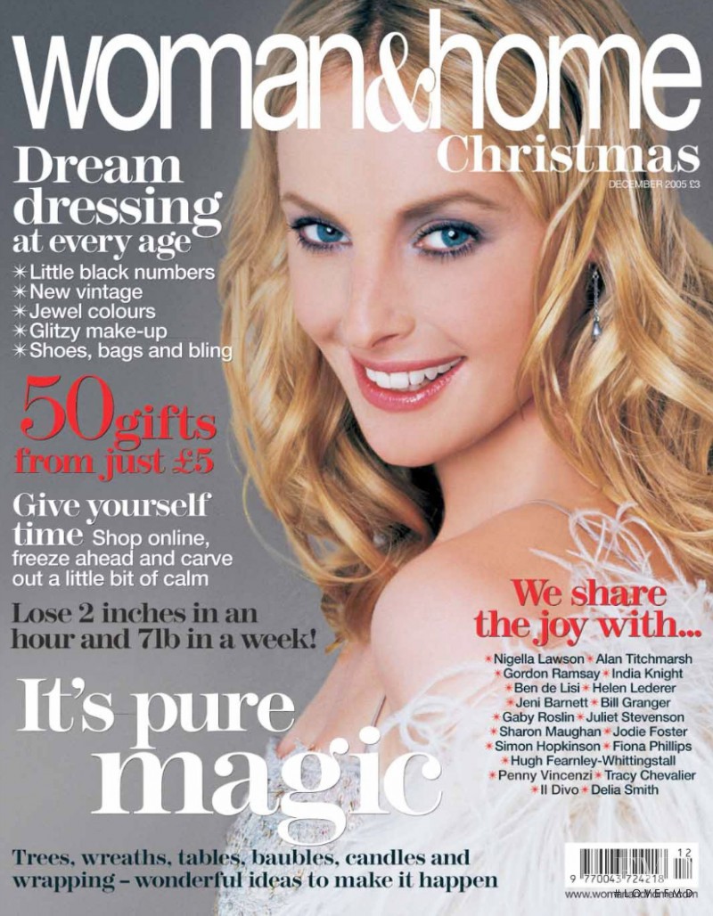  featured on the woman&home cover from December 2005