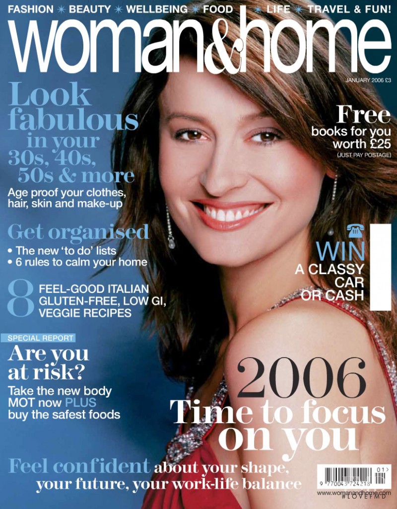  featured on the woman&home cover from January 2006