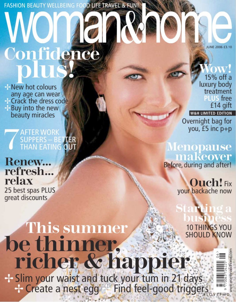  featured on the woman&home cover from June 2006