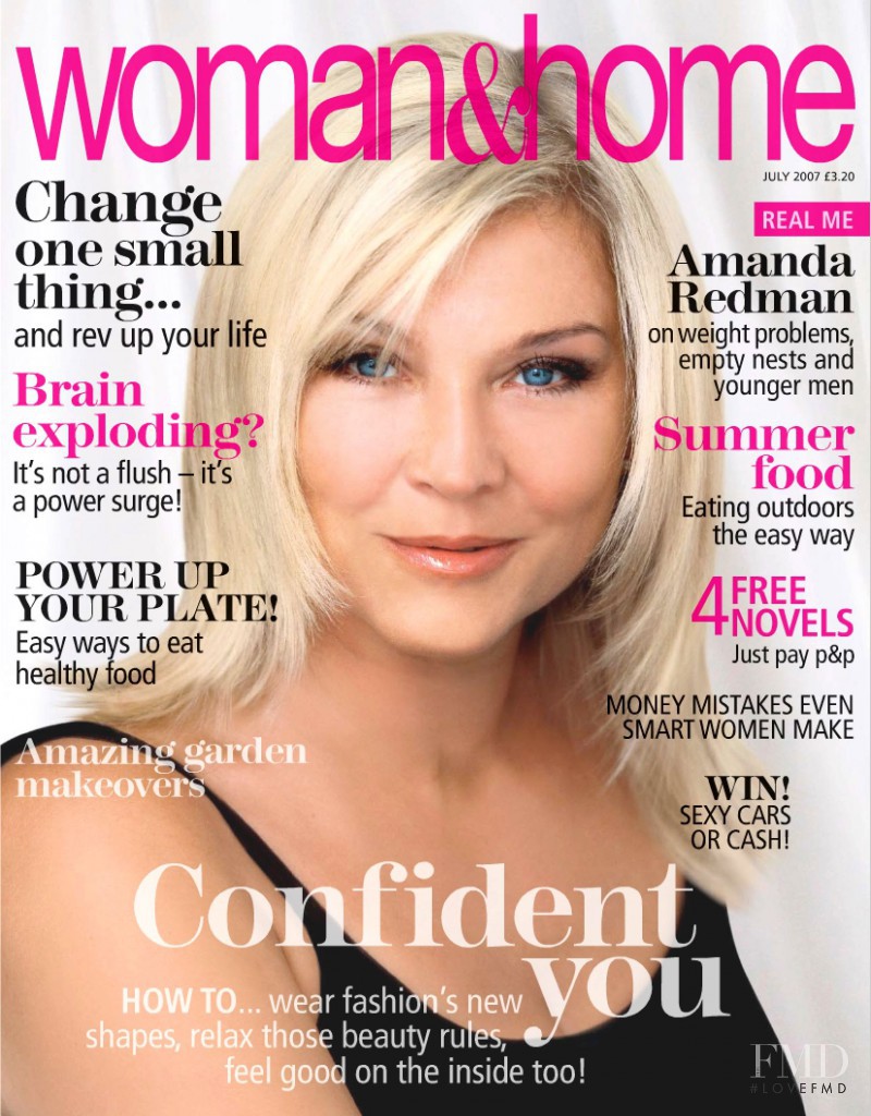 Amanda Redman featured on the woman&home cover from July 2007