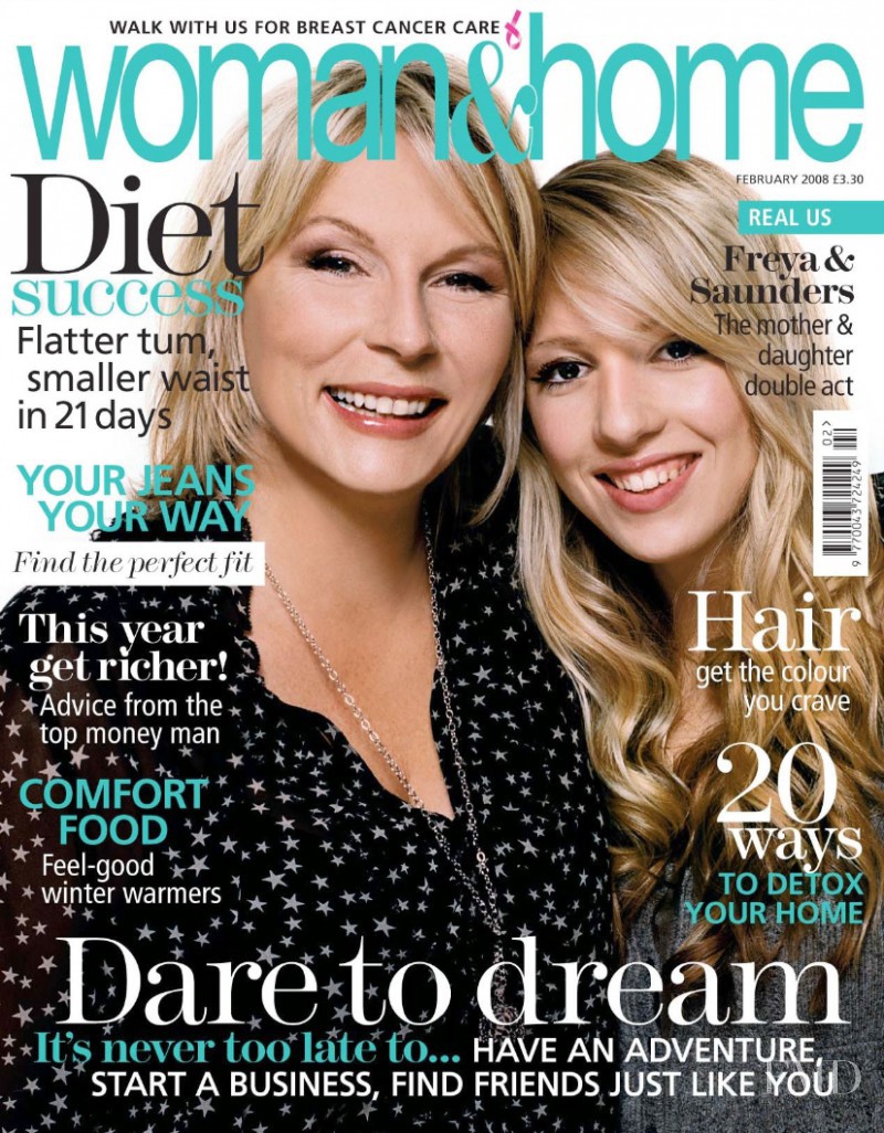  featured on the woman&home cover from February 2008