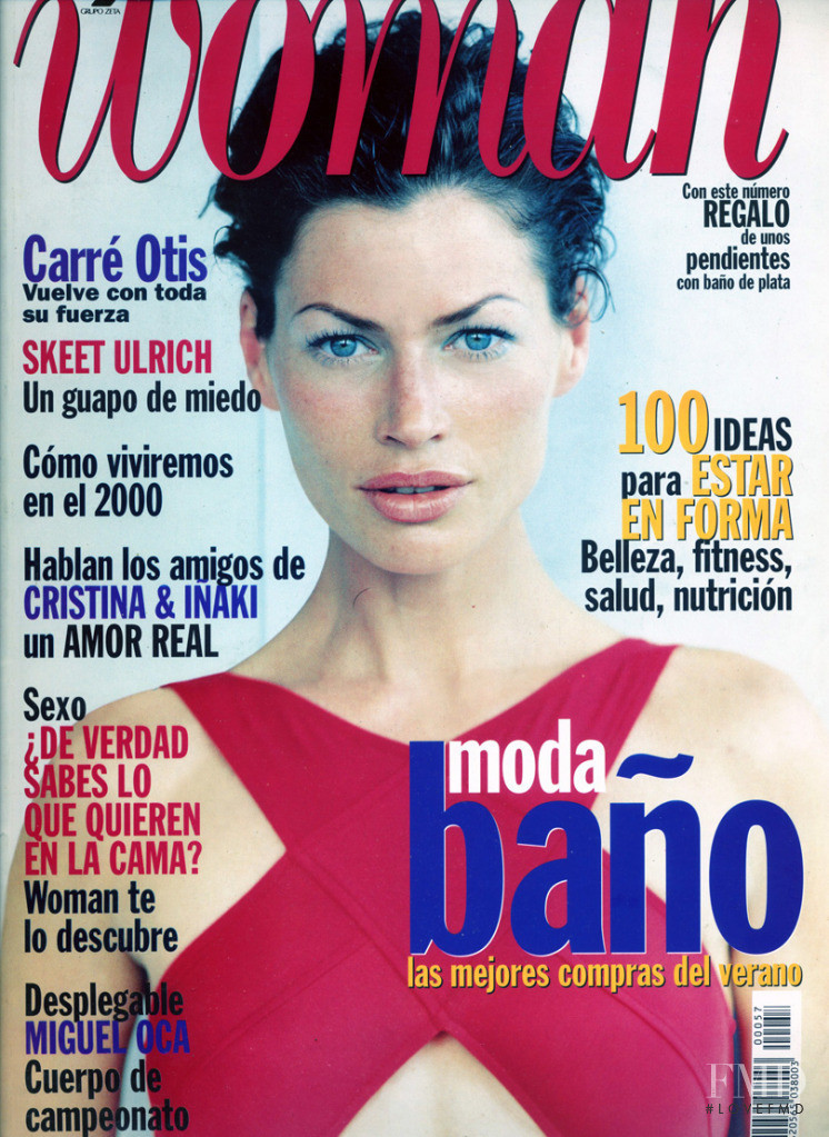 Carre Otis featured on the Woman Madame Figaro Spain cover from June 1997