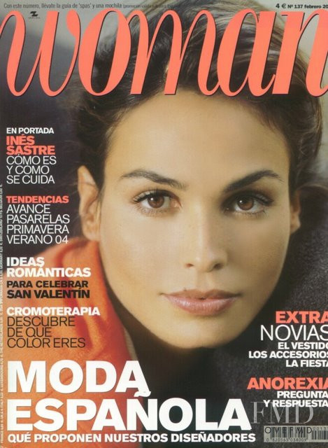 Ines Sastre featured on the Woman Madame Figaro Spain cover from February 2005