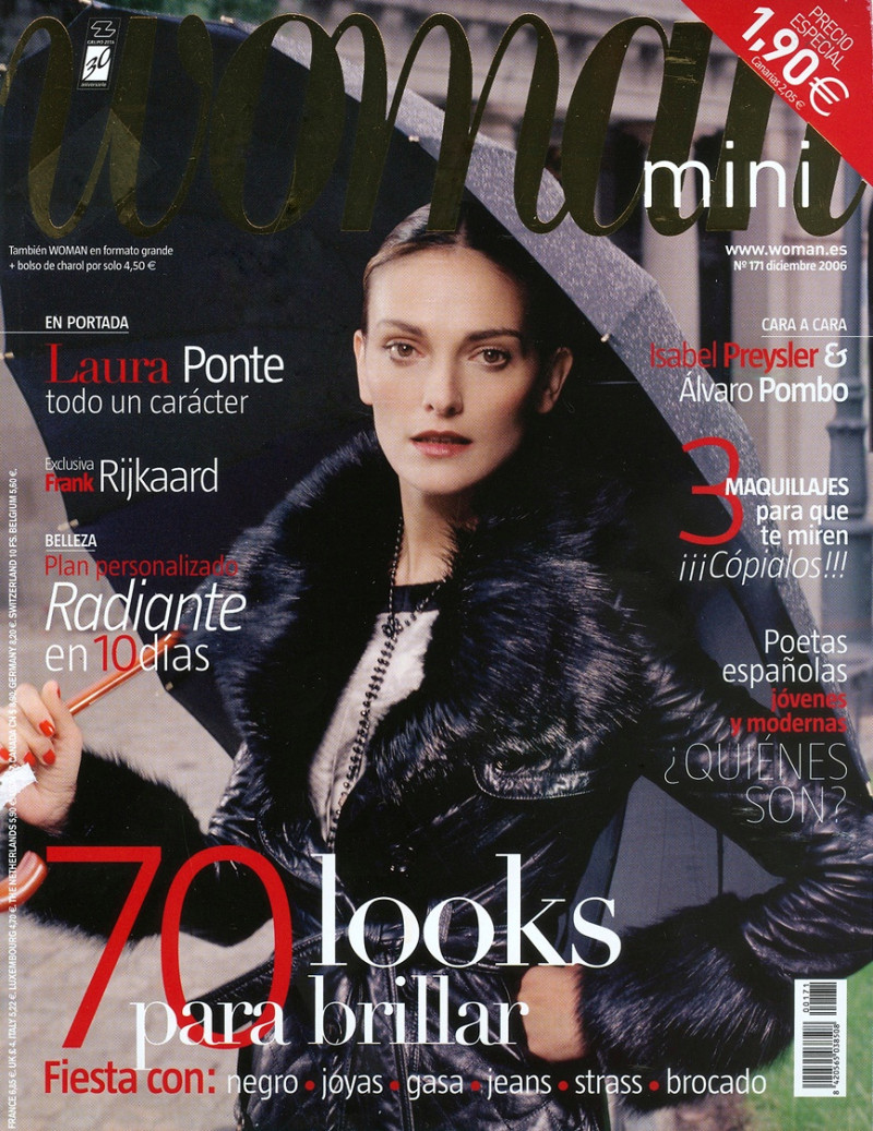 Laura Ponte featured on the Woman Madame Figaro Spain cover from December 2006