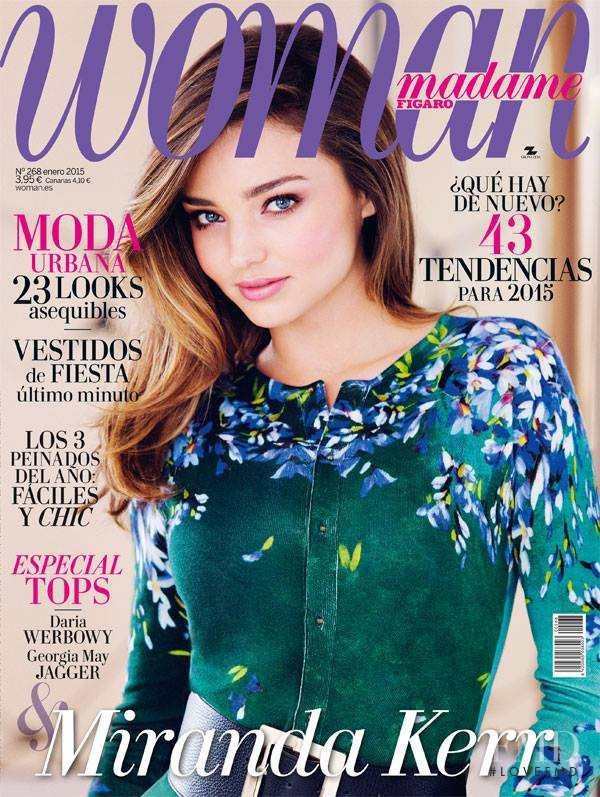 Miranda Kerr featured on the Woman Madame Figaro Spain cover from January 2015