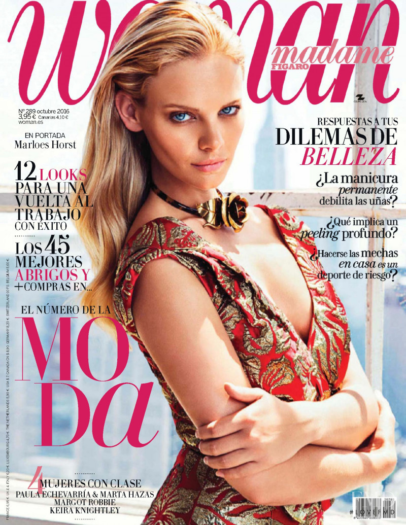 Marloes Horst featured on the Woman Madame Figaro Spain cover from October 2016
