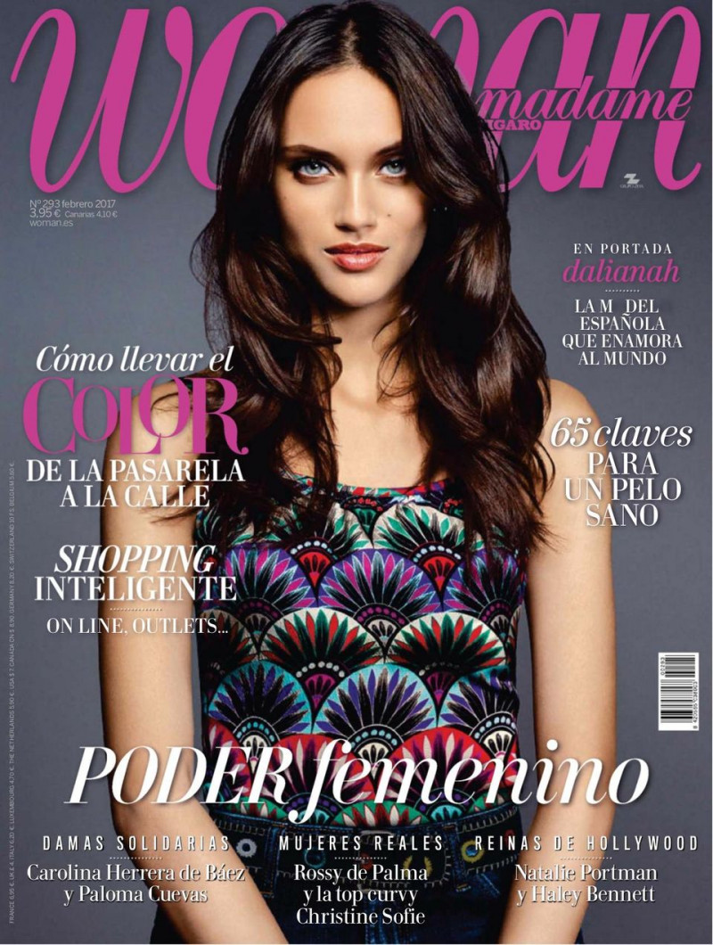 Dalianah Arekion featured on the Woman Madame Figaro Spain cover from February 2017