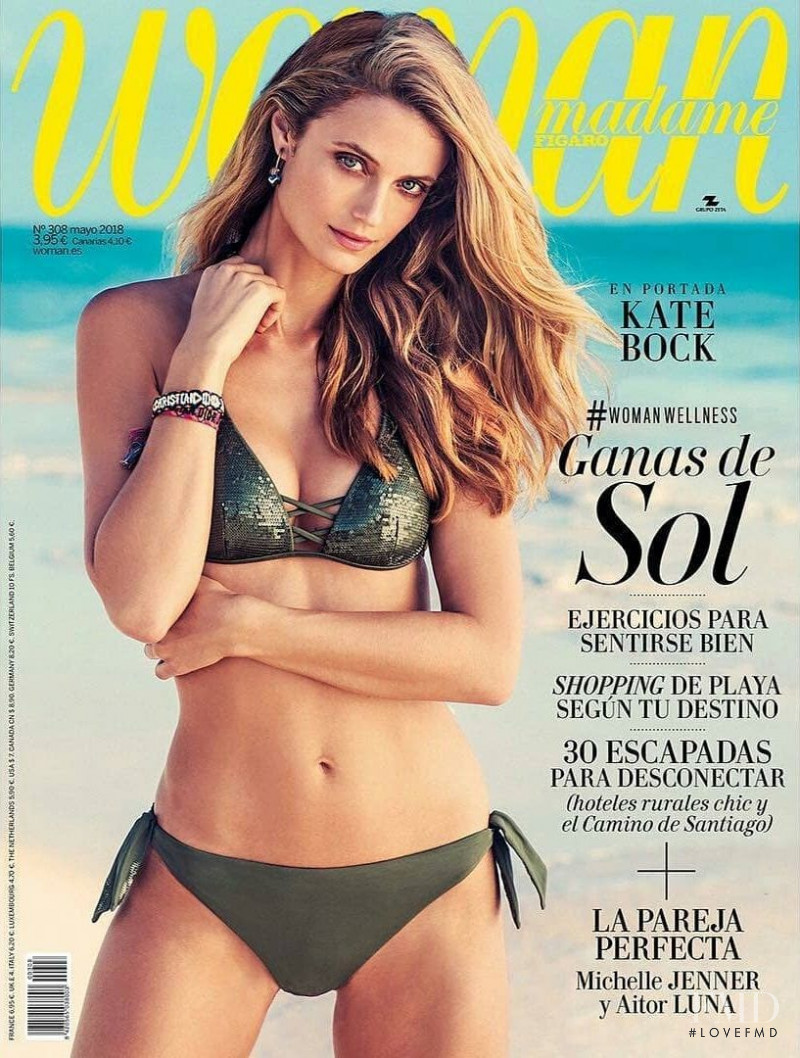 Kate Bock featured on the Woman Madame Figaro Spain cover from May 2018