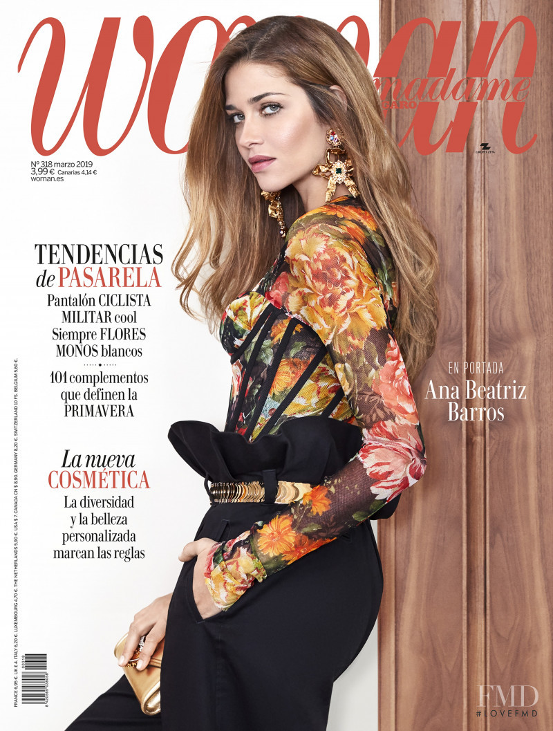 Ana Beatriz Barros featured on the Woman Madame Figaro Spain cover from March 2019