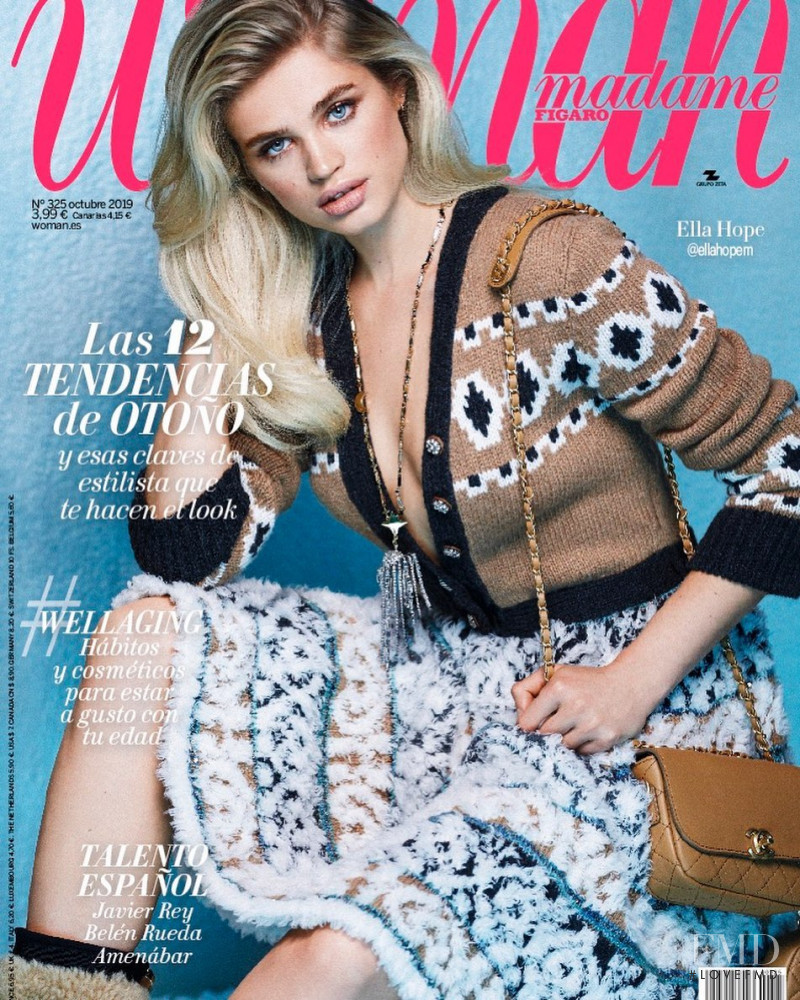 Ella Merryweather featured on the Woman Madame Figaro Spain cover from October 2019