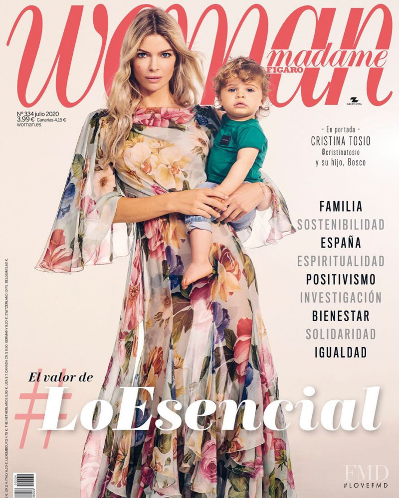 Cristina Tosio featured on the Woman Madame Figaro Spain cover from July 2020