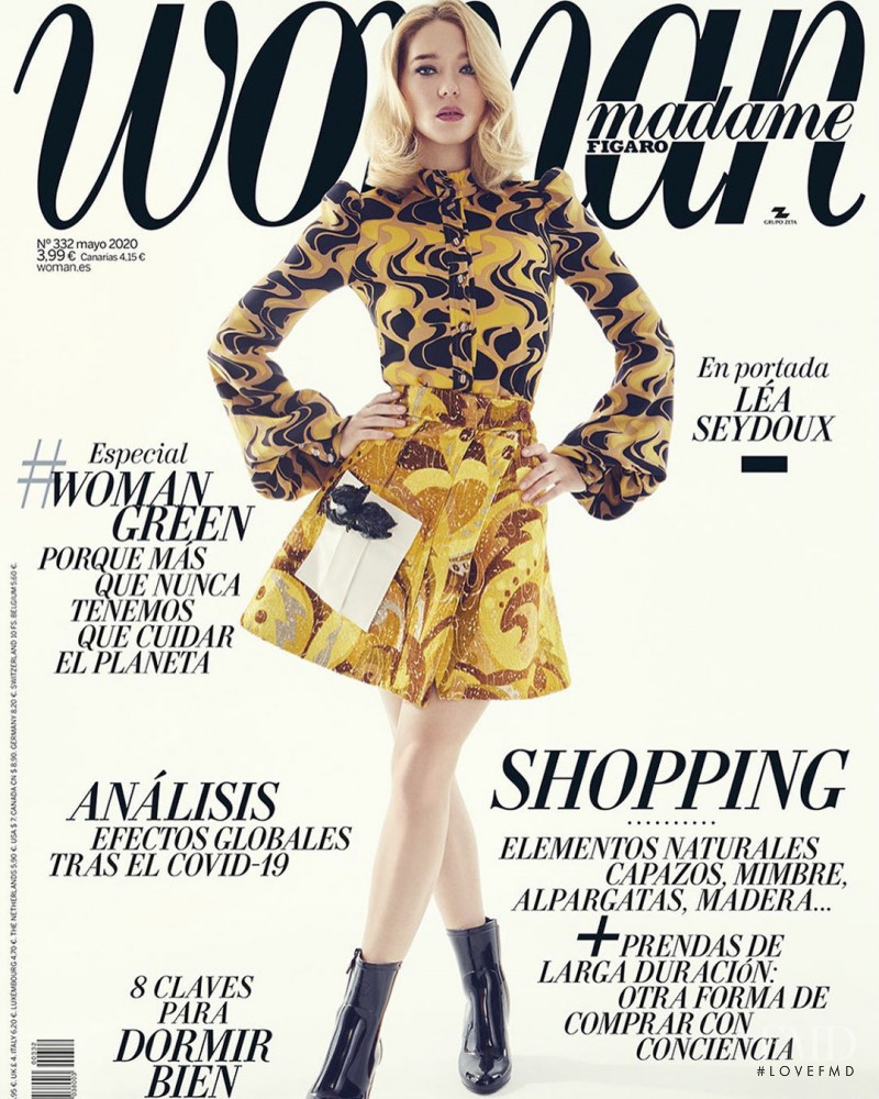Lea Seydoux featured on the Woman Madame Figaro Spain cover from May 2020