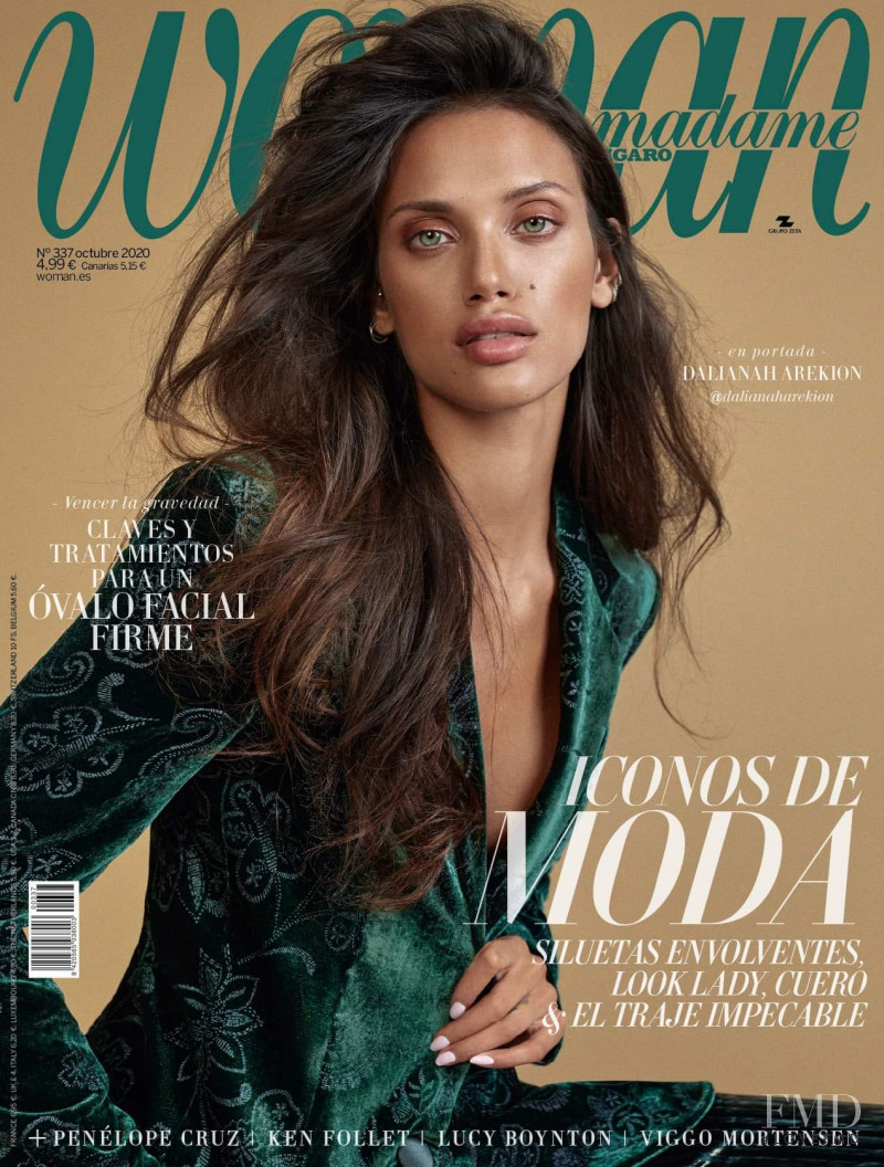 Dalianah Arekion featured on the Woman Madame Figaro Spain cover from October 2020