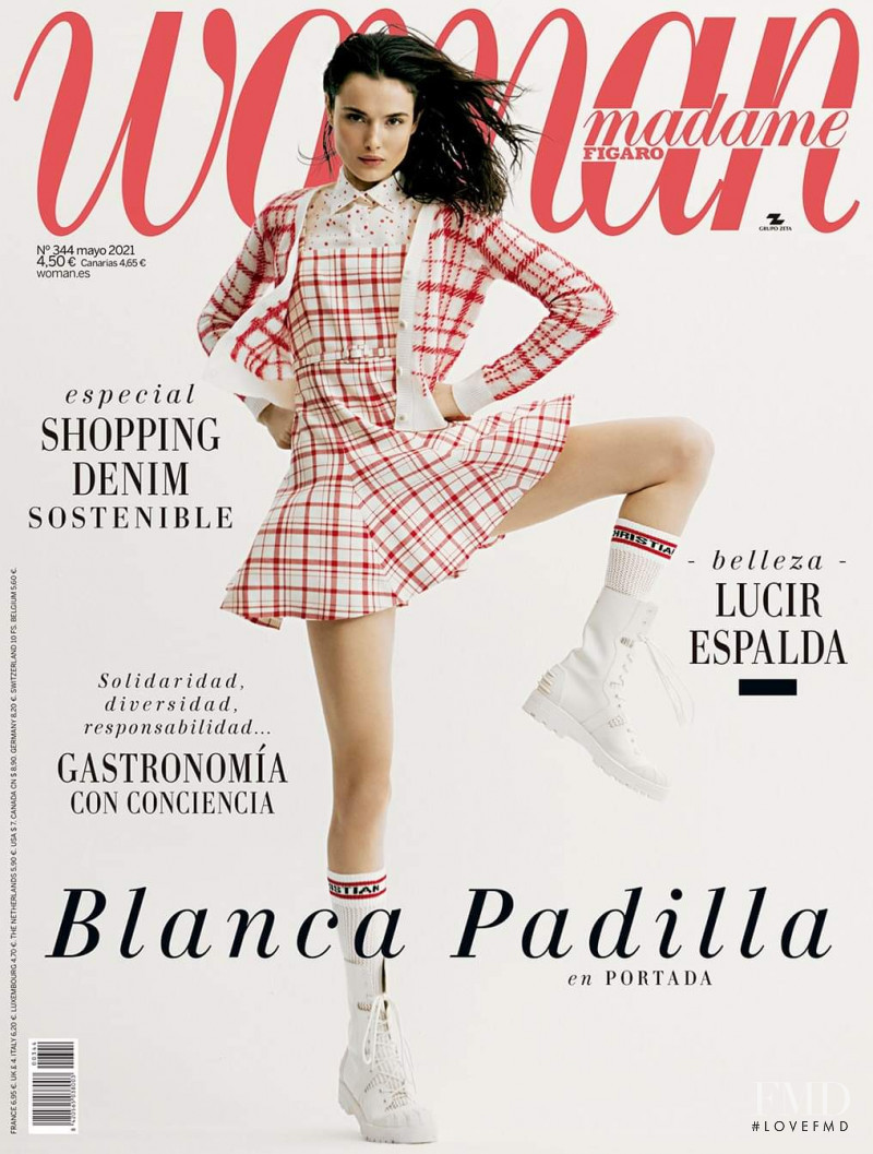Blanca Padilla featured on the Woman Madame Figaro Spain cover from May 2021
