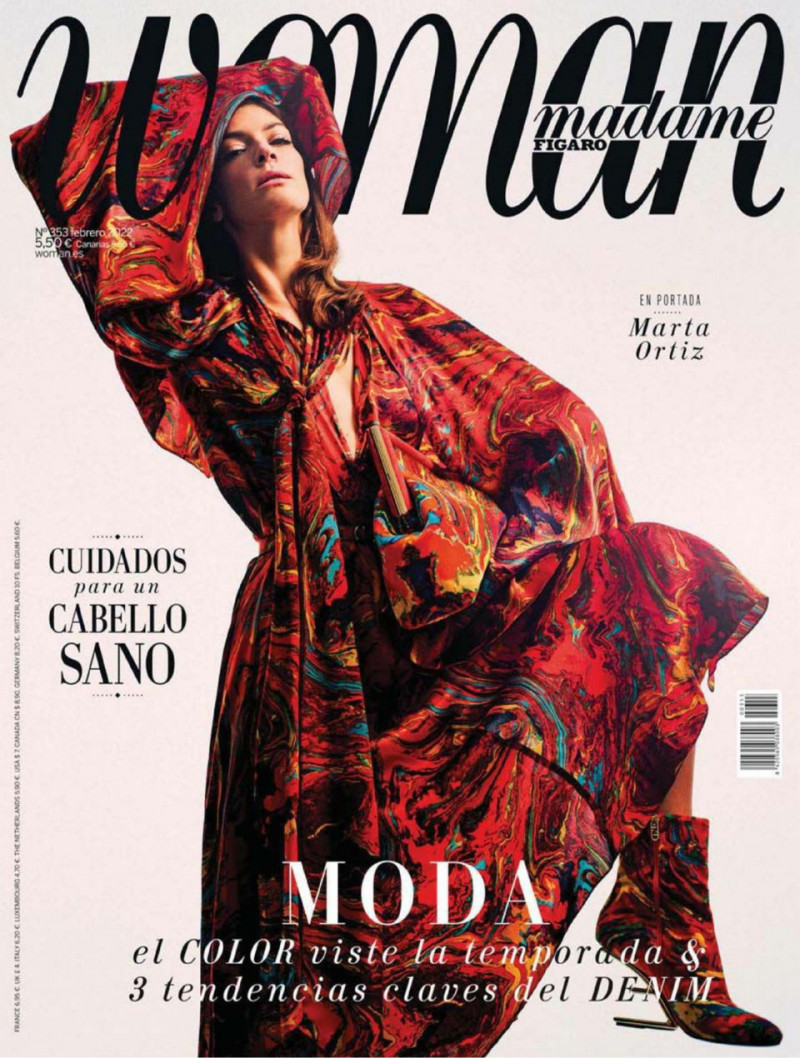 Marta Ortiz featured on the Woman Madame Figaro Spain cover from February 2022