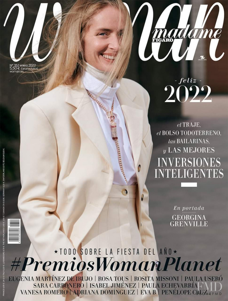 Georgina Grenville featured on the Woman Madame Figaro Spain cover from January 2022