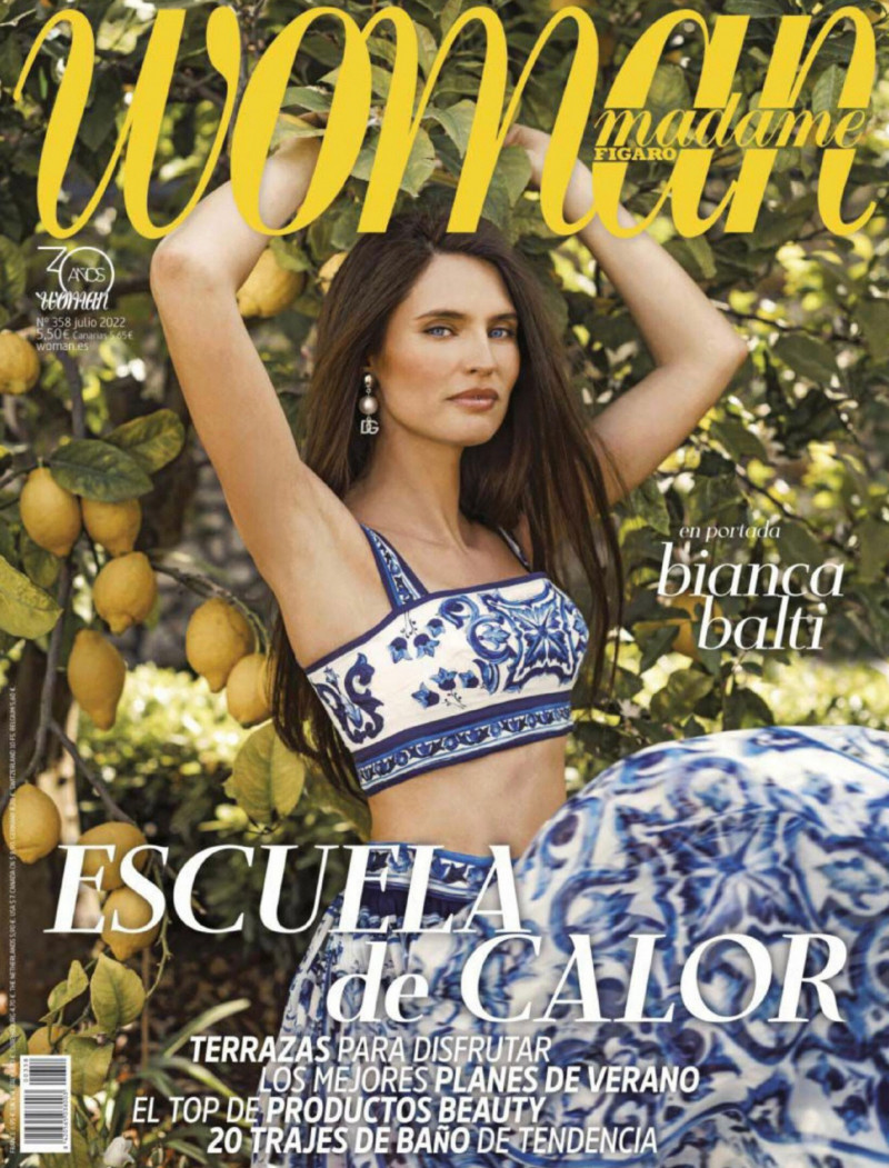 Bianca Balti featured on the Woman Madame Figaro Spain cover from July 2022