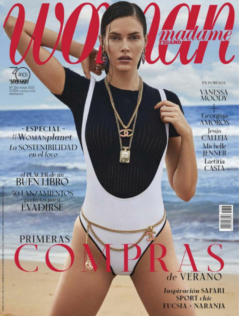 Vanessa Moody featured on the Woman Madame Figaro Spain cover from May 2022