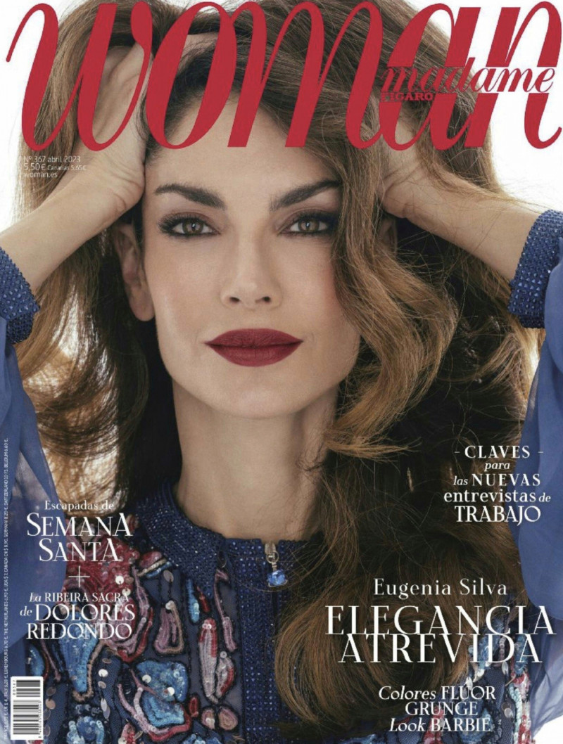 Eugenia Silva featured on the Woman Madame Figaro Spain cover from April 2023