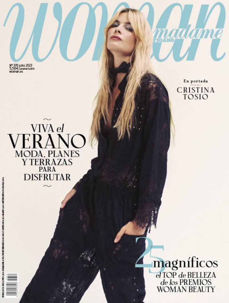 Cristina Tosio featured on the Woman Madame Figaro Spain cover from July 2023