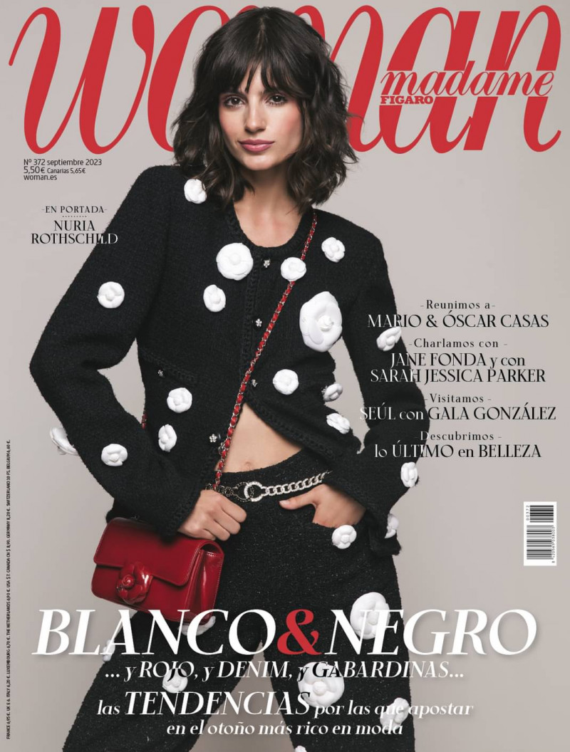 Nuria Rothschild featured on the Woman Madame Figaro Spain cover from September 2023