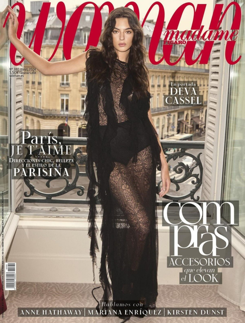 Deva Cassel featured on the Woman Madame Figaro Spain cover from April 2024